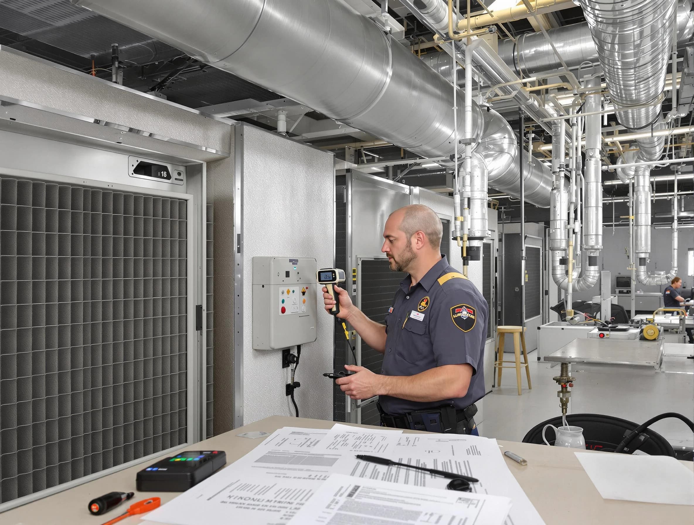 Professional filter system inspection by Highland Springs Air Duct Cleaning in Highland Springs