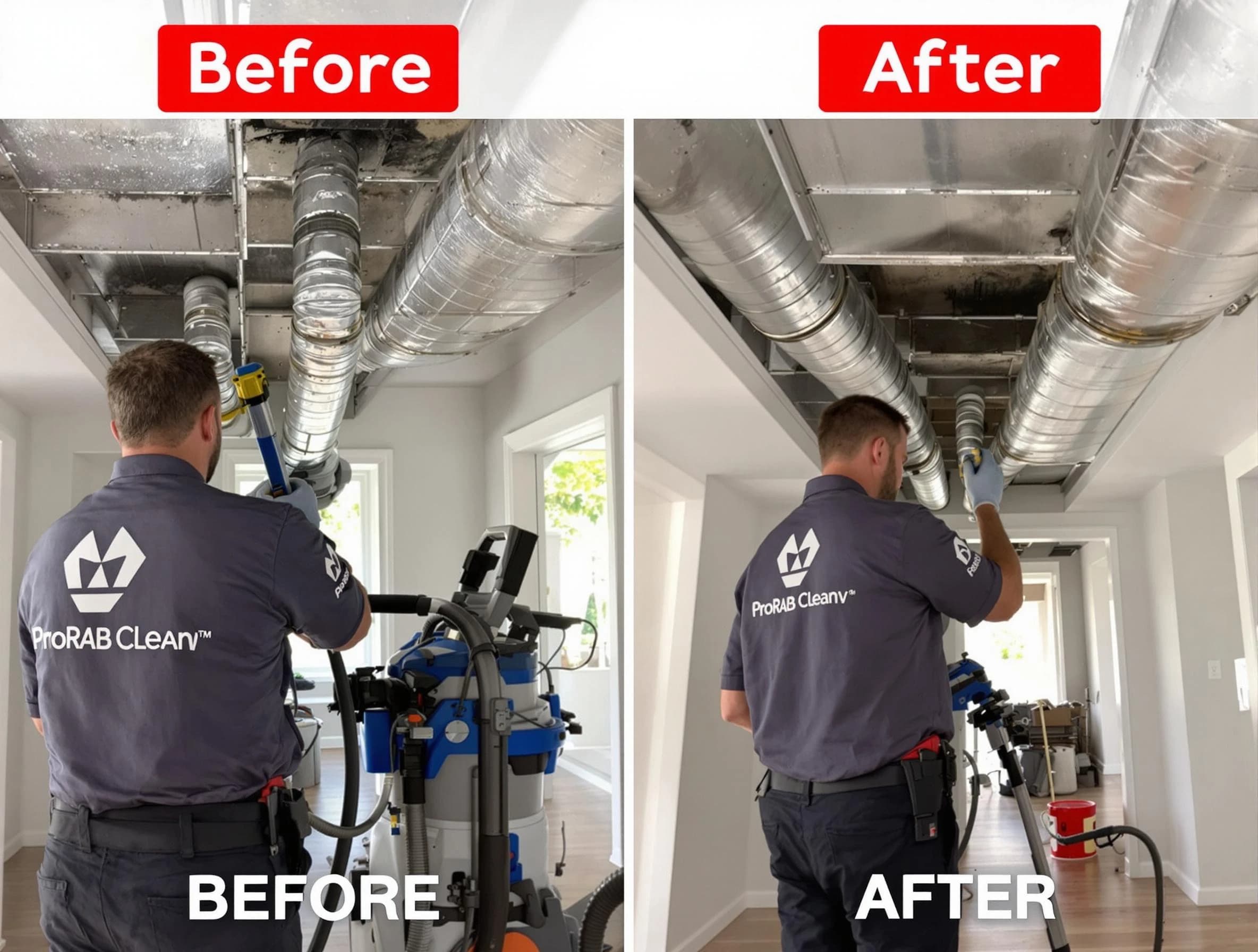 Highland Springs Air Duct Cleaning expert performing thorough residential duct cleaning in a Highland Springs home