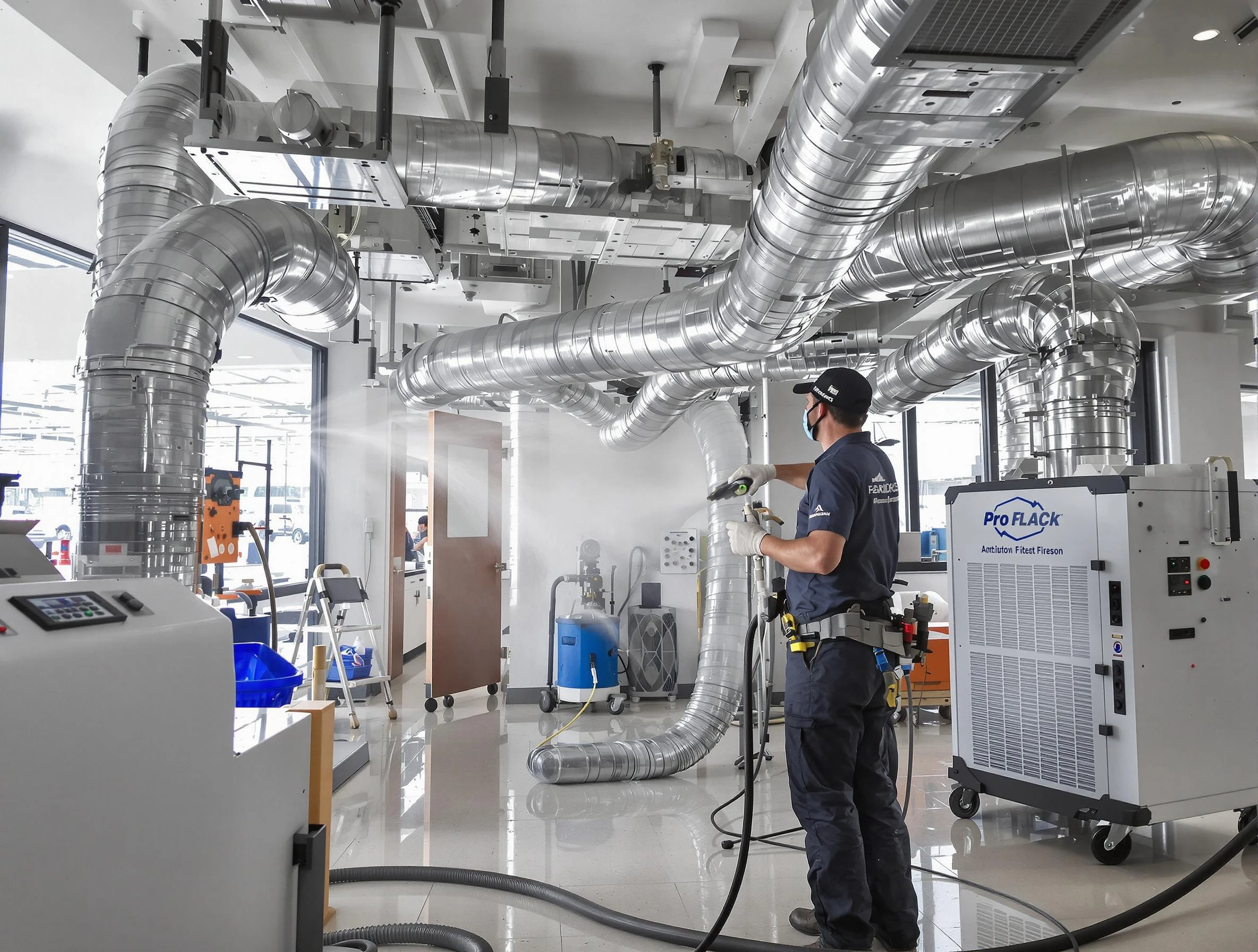 Negative Pressure Air Duct Cleaning in Highland Springs