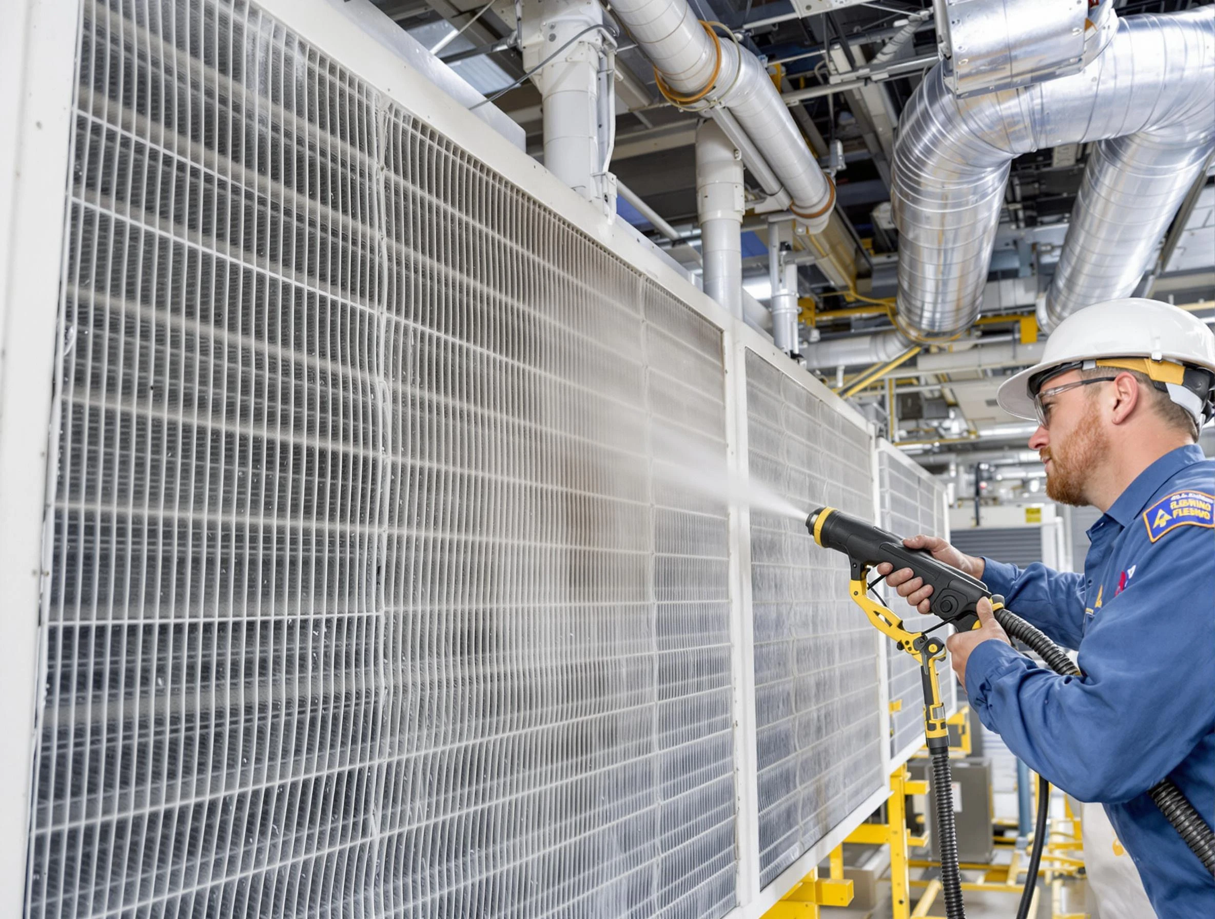 Professional commercial coil cleaning by Highland Springs Air Duct Cleaning in Highland Springs