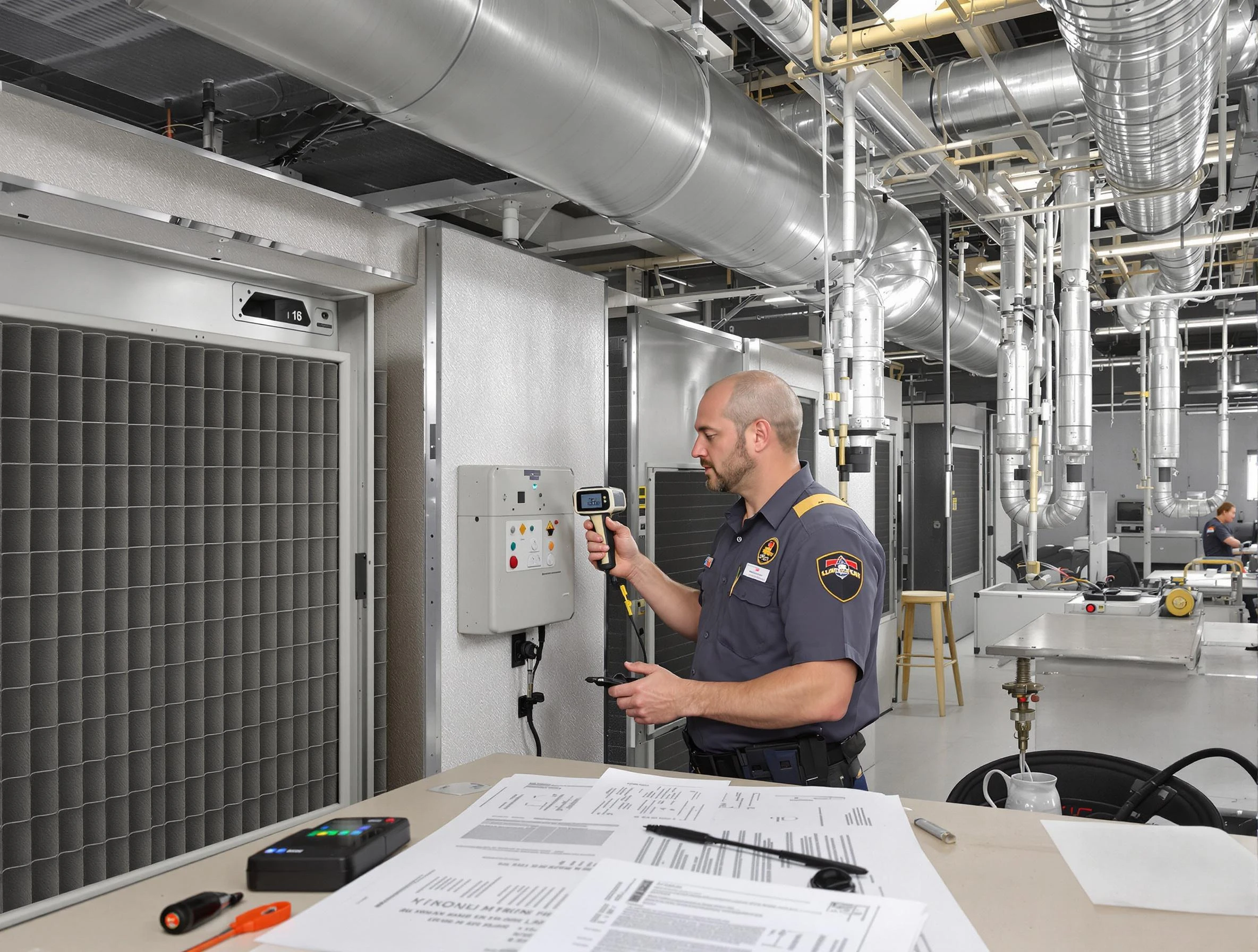 Professional filter system inspection by Highland Springs Air Duct Cleaning in Highland Springs
